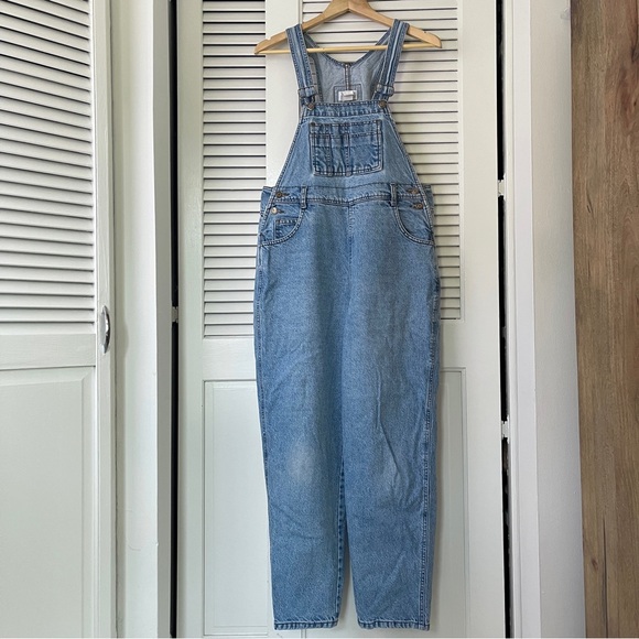 VTG 90s Moda INTL The London Jean Denim Bib Overalls | Light Wash | MP (6P-8P) - Picture 1 of 8